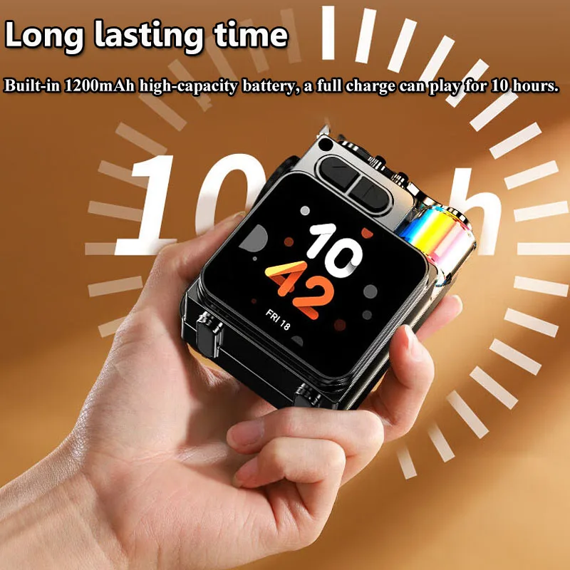 Smart Touch Screen Bluetooth Speaker Mini Portable Audio Player Wireless Handsfree Call MP3 Music Box Support TF Play APP Contro