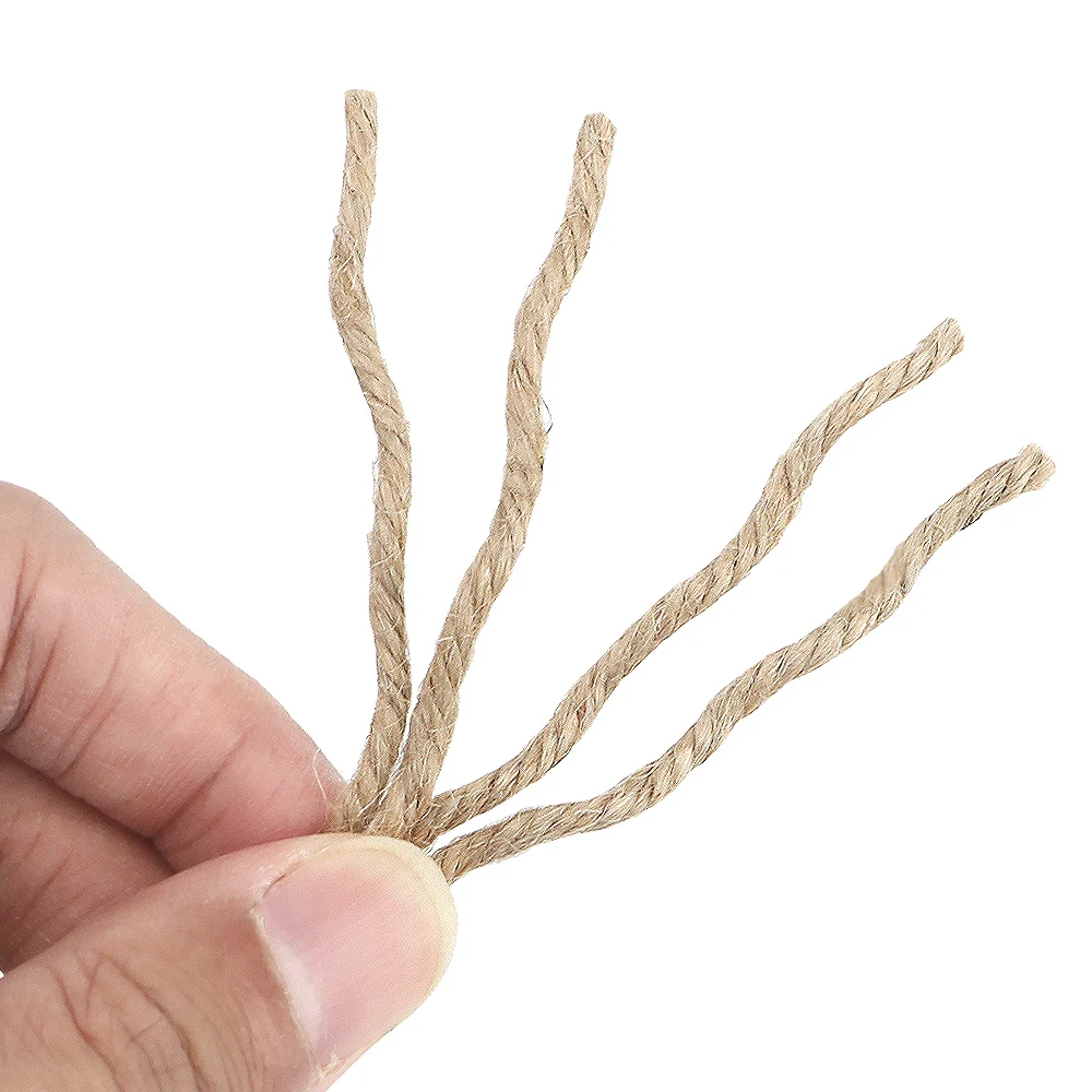 고양이 클로 천연 사이질 로프, 꼬인 책상 다리 바인딩 로프, 고양이 등반 프레임, DIY 긁기 포스트 장난감, 20m, 50m, 100m