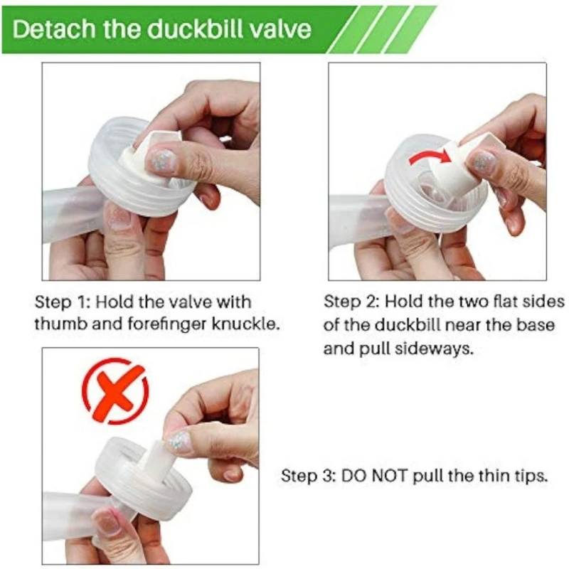 Breast Pump Parts for Spectra, Replace Duckbill Valves Tubes Backflow Protector Membrane for Spectra S1 S2 9 Plus Breastpumps