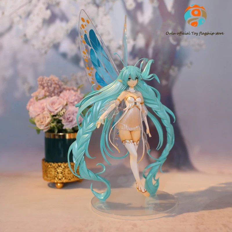 

34.5cm Hatsune Miku Anime Figurine Butterfly Action Figure Statue Pendant Sexy Toys Room Decoration Doll Birthday Halloween Gif