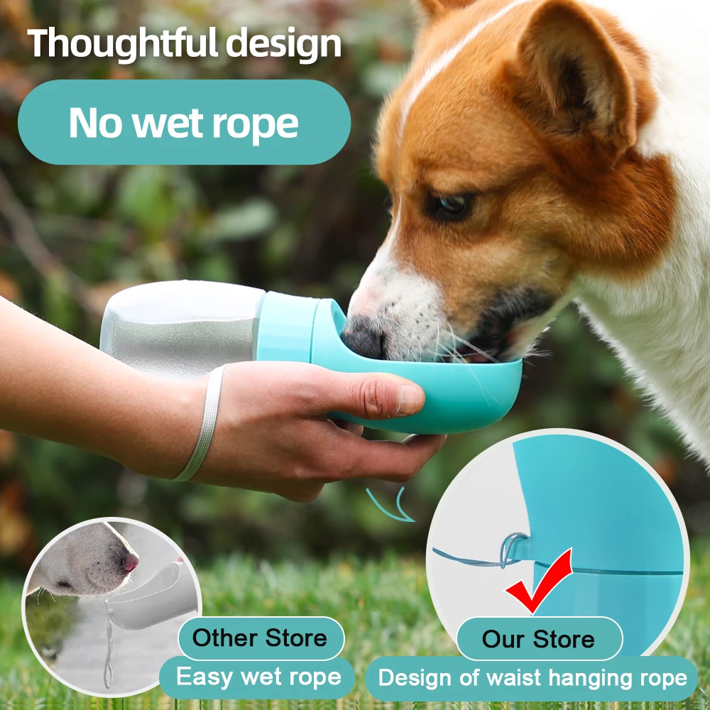 500ml Big Dog Water Bottle Portable Drinking Bowl For Small Medium Dogs Cat Travel Hiking Puppy Pet Water Dispenser Cup Labrodor 5