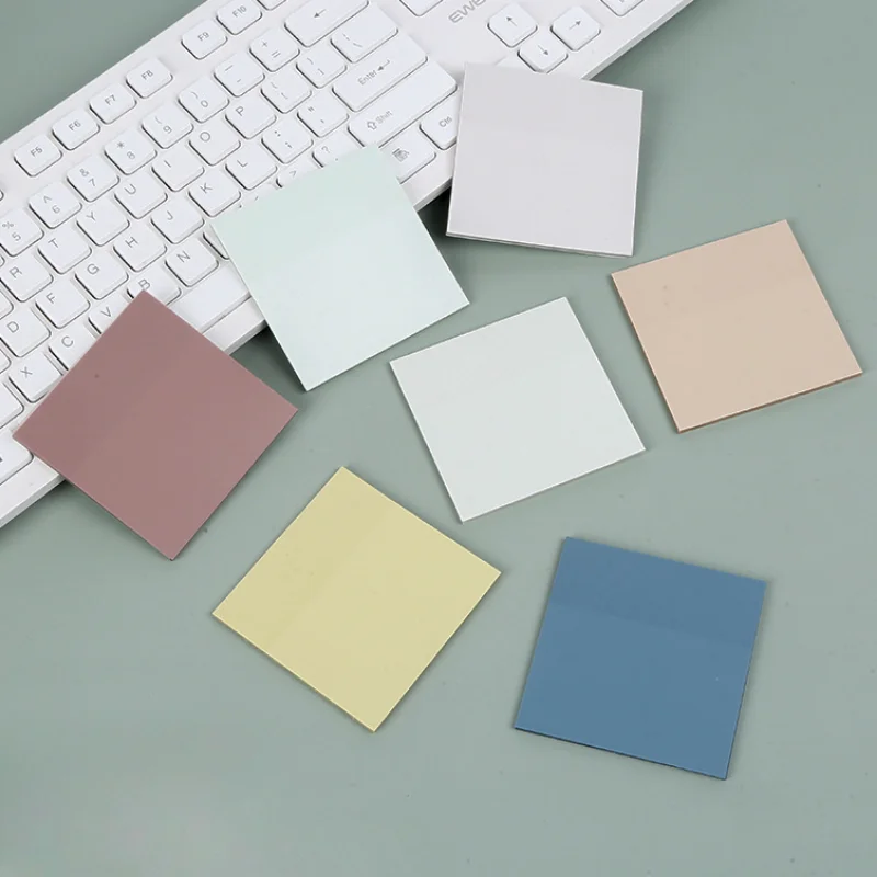 

50sheets/pc Translucent Sticky Note Book Page Mark Stickers Writable Notebook Scrapbook Error Correction Stickers Memo Pad