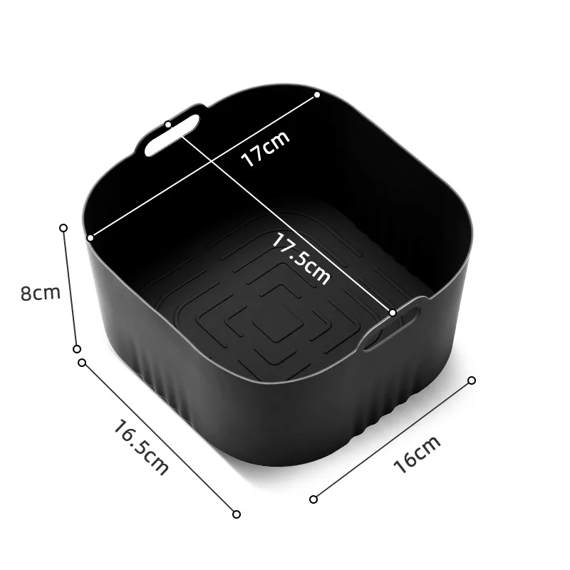 Fodere In Silicone Per Friggitrice Ad Aria, 2 Pezzi, Antiaderenti, Resistenti Al Calore, Per Cestelli HD9252/HD9200/HD9255, 17x17,5x8 Cm