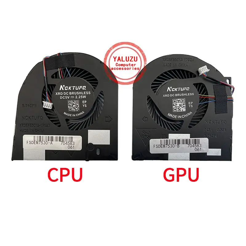 Laptop CPU GPU Cooling Fan for Dell Precision 7530 M7530 7540 M7540 P74F cooling fan