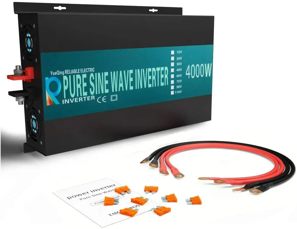 4000W Inverter A Energia Solare A Onda Sinusoidale Pura Dc 12V 24V 48V A Ca 120V 220V Caricabatterie Off-Grid Controller Home Display Converter Car