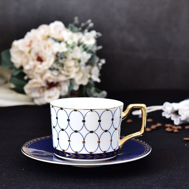 Lavender Tea Cup & Saucer Set, Flower Hand Painted Glass Cup Gift for Her,  Provence Home Decor and Tableware 