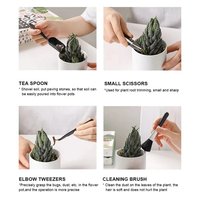 5/8/13/15/16pcs Garden Planter Kit Succulent Plants Tools Set Indoor Bonsai Miniature Transplant Seedling Tool 5