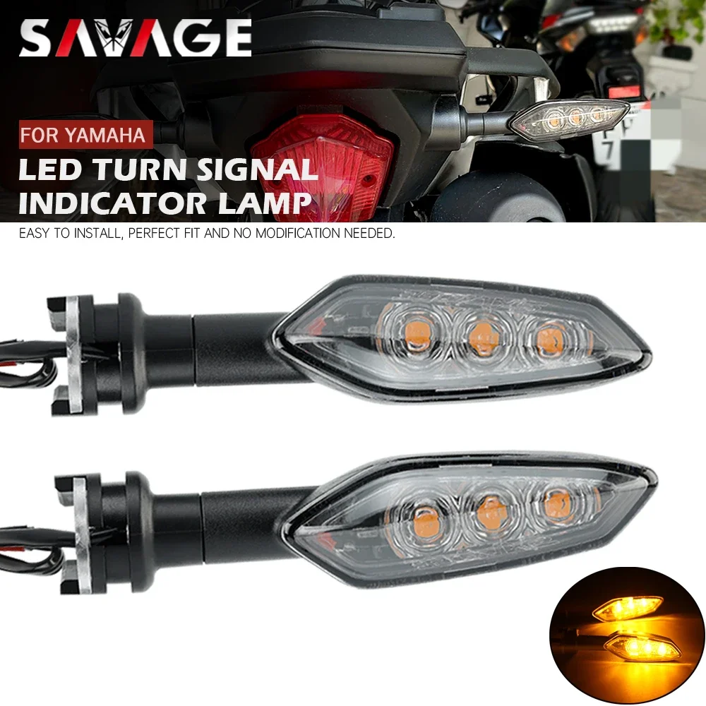 LED Turn Signal Light For YAMAHA YZF R15 R25 R3 R125 MT25 MT03 MT15 MT07 MT09 MT10 XJ6 FZ6 Motorcycle Accessories Indicator Lamp motorcycle light motorcycle led lights motorcycle turn signal lights motorcycle turn signal