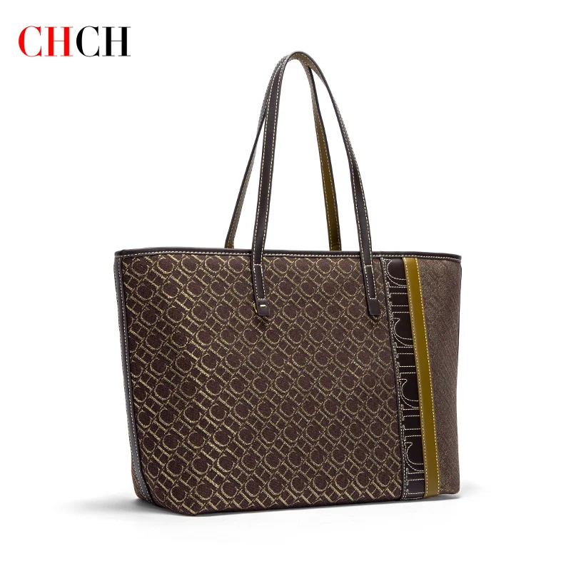 حقيبة يد نسائية من علامة CHCH التجارية، تتميز بتصم...