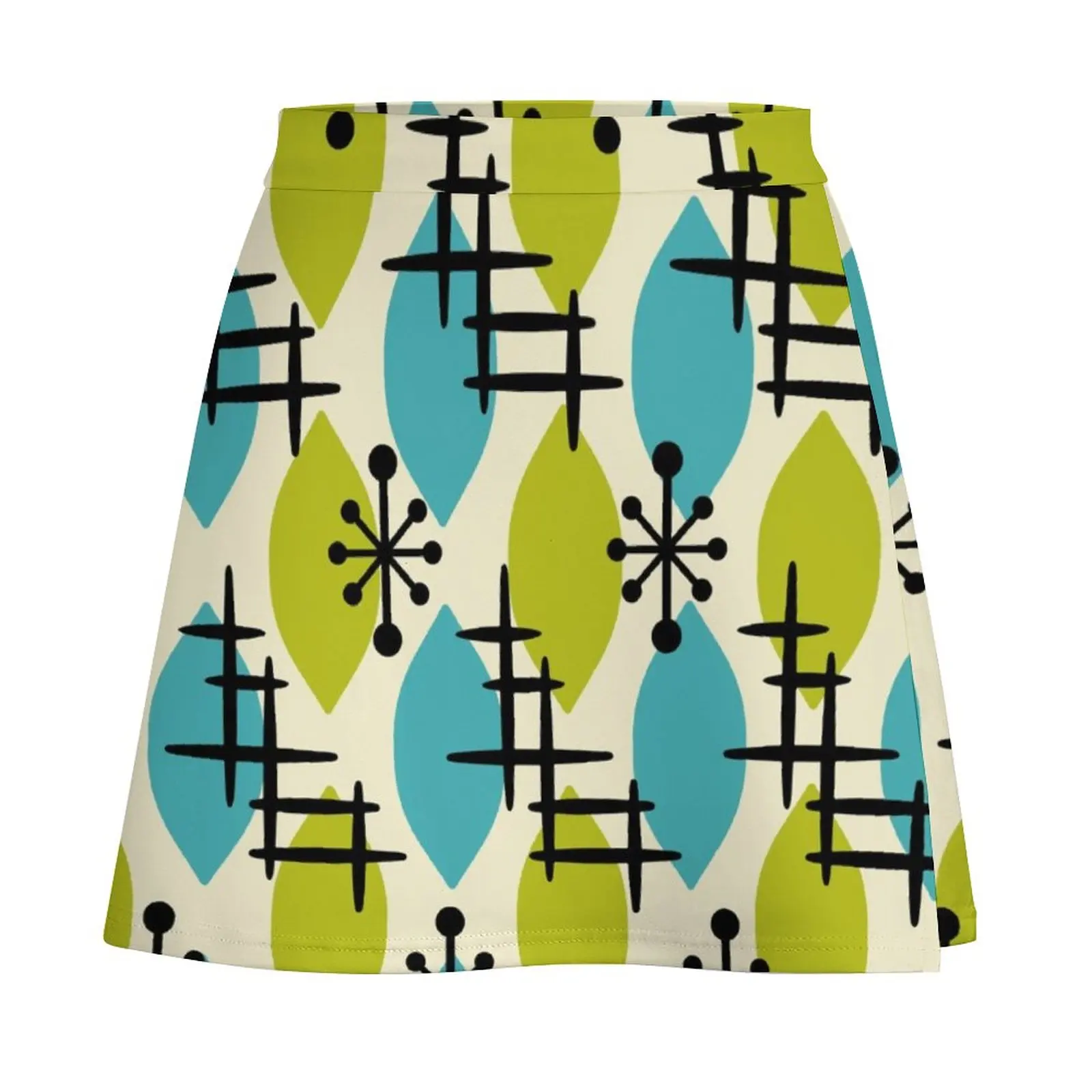 Mid Century Modern Atomic Drops 230 Mini Skirt kawaii clothes Womens dresses