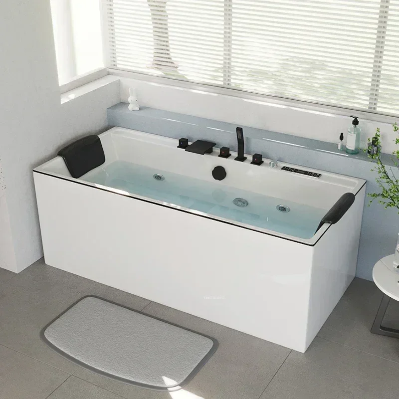 Acrylic Intelligent Constant Temperature Small Apartment Modern Household Bathtub Adult Jacuzzi Surfing Massage Bathtub