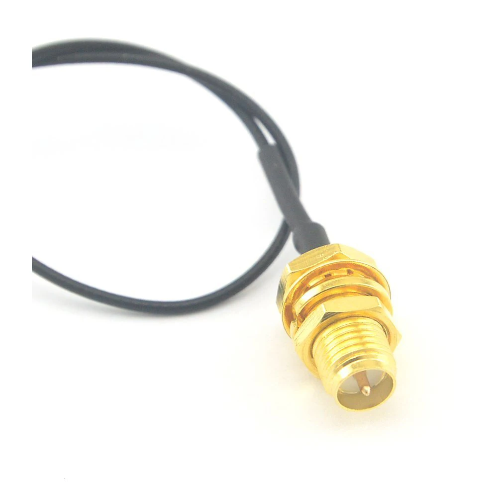 U.FL 미니 PCI-RP-SMA 피그테일 안테나, 와이파이 케이블 팩 2 개
