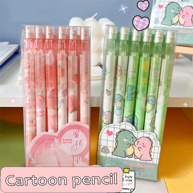 2SetsCartoonCuteMechanicalPencilBoxedWithRefills05Kawaii