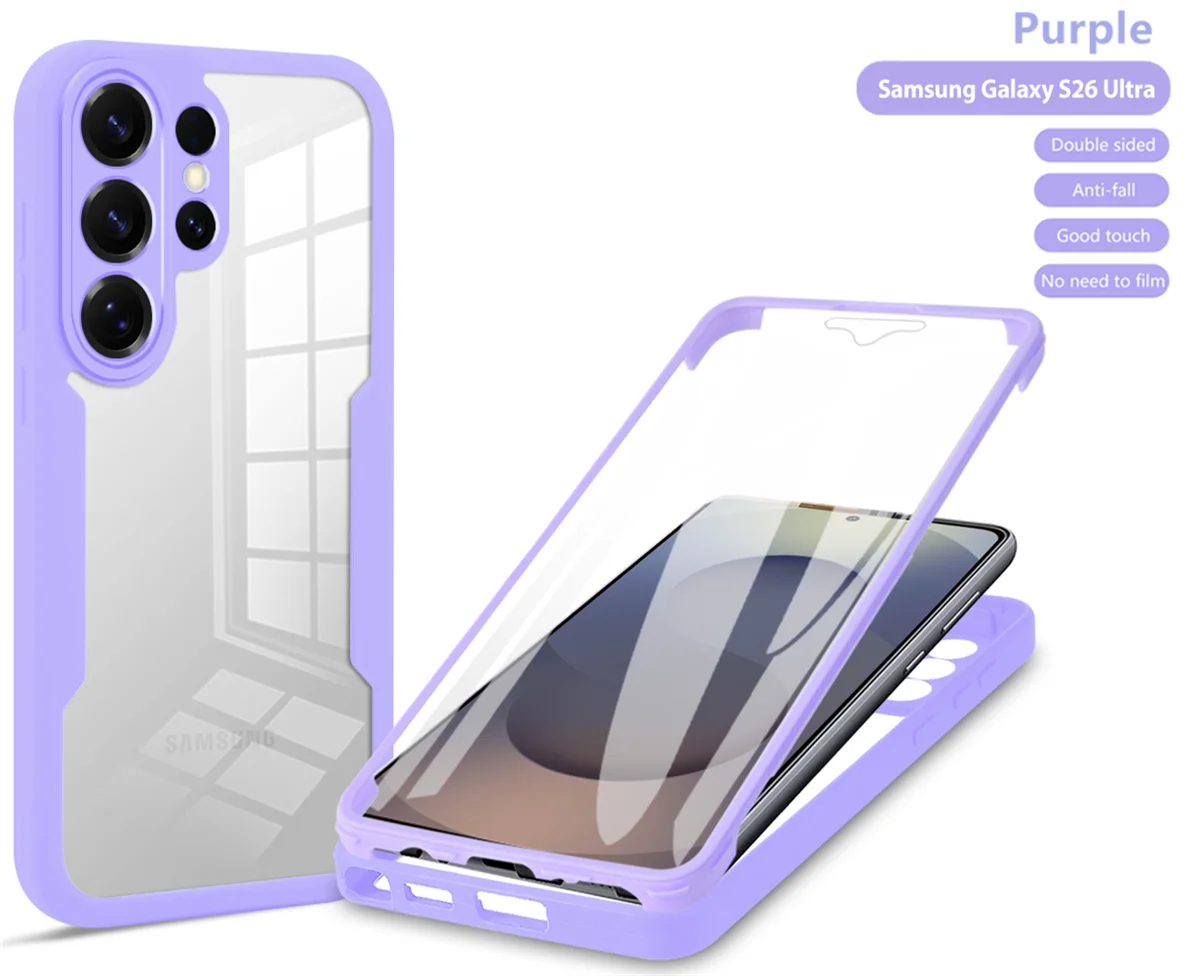 Crystal Clear 360° Protective Phone Case - Impact Resistant & Anti-Shock Design