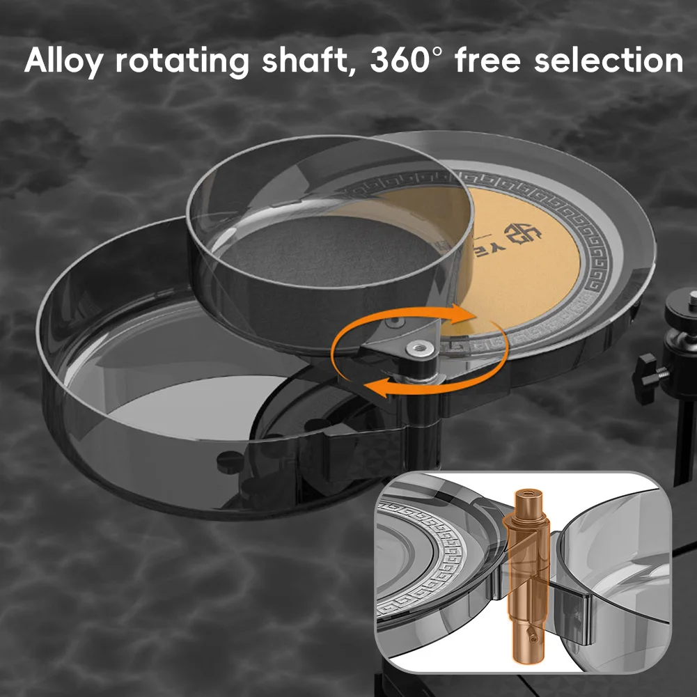 Large-Capacity Fish Bowl Bait Plate Pull Bait Tray Basin Fish Food Box Strong Full Magnetic Lure Storage Box Fishing Accessories