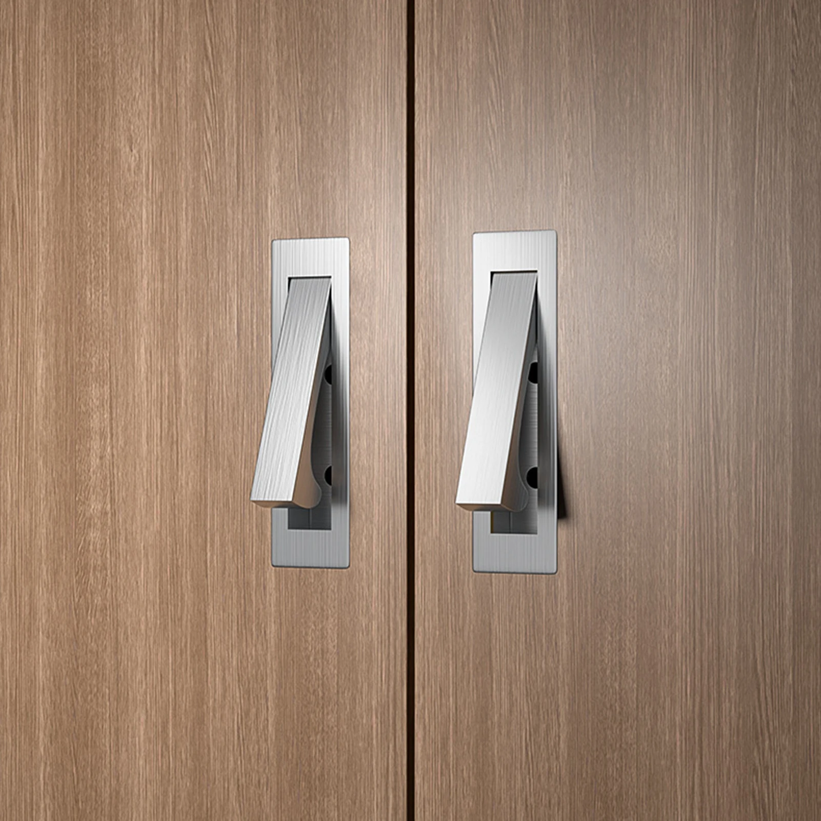 Japanese Style Cabinet Door Handle Stainless Steel Invisible Embedded Door Handle For Cabinet Cupboard Tatami-Drawer Home Decors