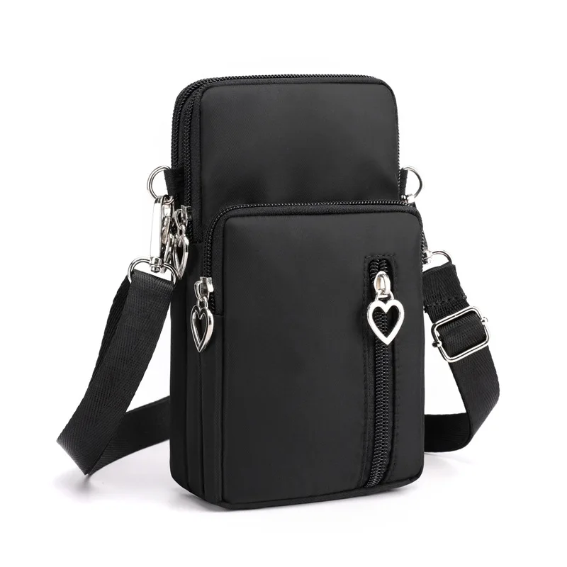 

Waterproof Nylon Mobile Phone Bag Purses Women's Messenger Bag Versatile Mini Bag Women Shoulder Cross Body Bag Day Clutches Sac