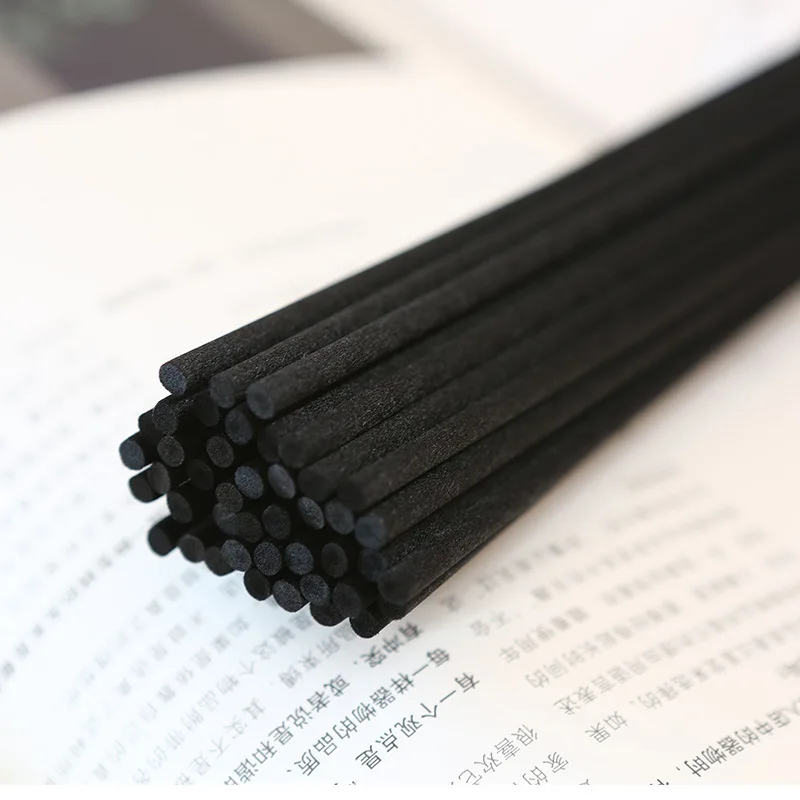 Rattan Sticks for Home Fragrance, Aromatherapy Diffuser Accessories, Fiber Sticks,Polyester Black, Dia 5mm, 4mm, 3mm, 100Pcs