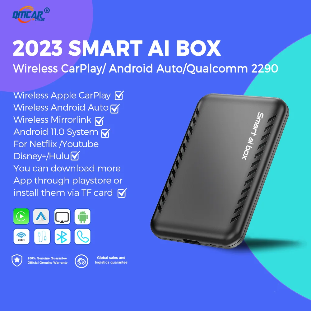 

Carplay Smart TV Box Ai Box Android Auto Wireless Carplay Adapter For Benz Hyundai Mazda VW MG Toyota Volvo MG Chevrolet Porsche