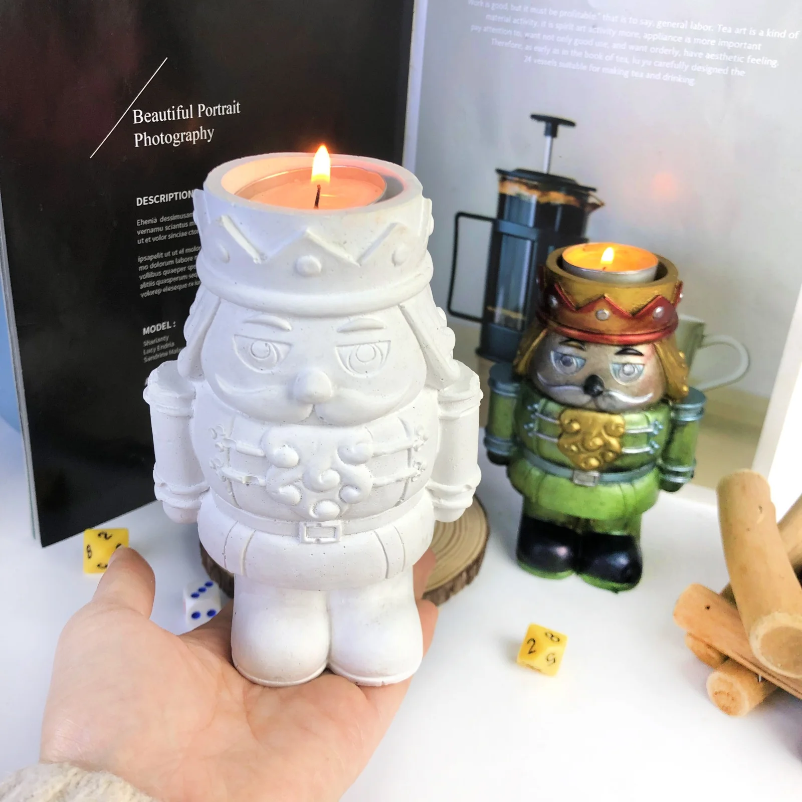 Moule à Bougie En Silicone Casse-noisette, Décor De Noël, Moule En Silicone Pour Dîner, Cire De Soja, Ornements De Noël