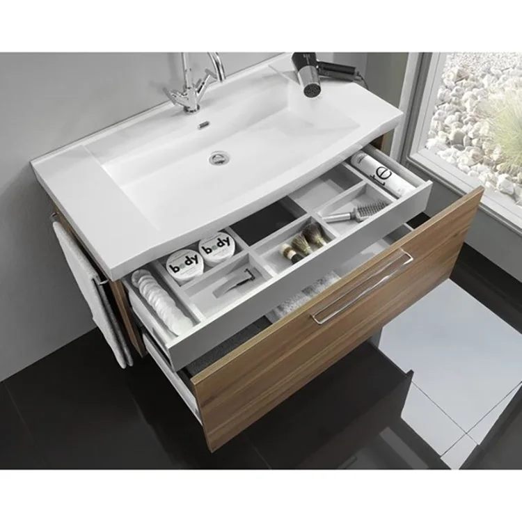 AIS_V009 Metal Box Drawer, Modern Bathroom Vanity Cabinet