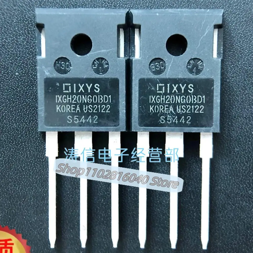 

10PCS/Lot IXGH20N60BD1 IGBT TO-247 600V 40A Best Quality Imported Original