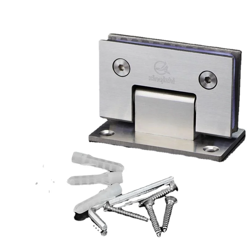 Yy Stainless Steel Solid Bathroom Clamp Glass Door of Shower Room Hinge Frameless precision cast 304 stainless steel solid glass door hinge bathroom clip bevel 180 degrees dg1111