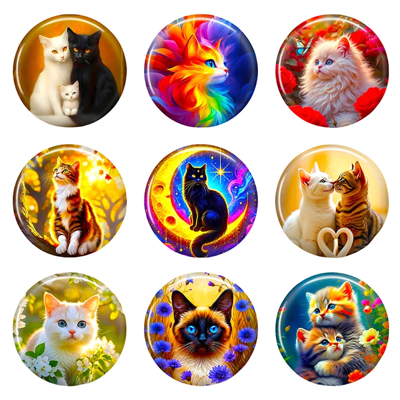 Handmade 8-50mm Glass Cabochon Set for DIY Jewelry and Pendent Crafting