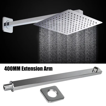 40 ซม.แขนฝักบัวติดผนังสแตนเลสปกปิด EXTENSION แขนพิเศษขัดห้องน้ํา Bracket Bar สําหรับ Rain Shower HEAD 1