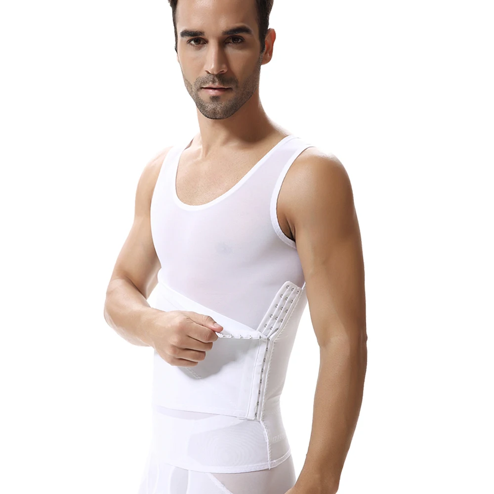 

Xuejiang Men Shaper Vest Slimming Tummy Belly Slimming Sheath Waist Girdle Shirt Shapewear Underwear Body Shaper Men Corsets