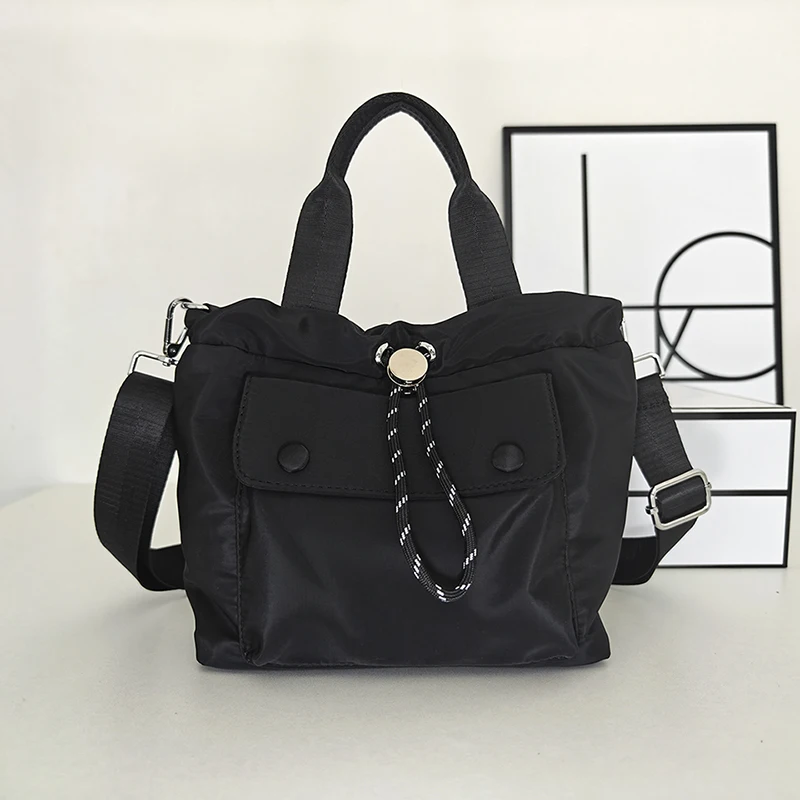 All-Match Crossbody Bag Large Capacity Versatile Sling Bag Adjustable Strap Trendy Nylon Handbag Summer Vacation Handbag