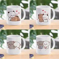 Panda Bear Bubu Dudu Coffee Milk Cup Mocha Cat Panda Bear Couple Christmas Mug Kawaii Cups Original Mugs Free Shipping Drinkware 1