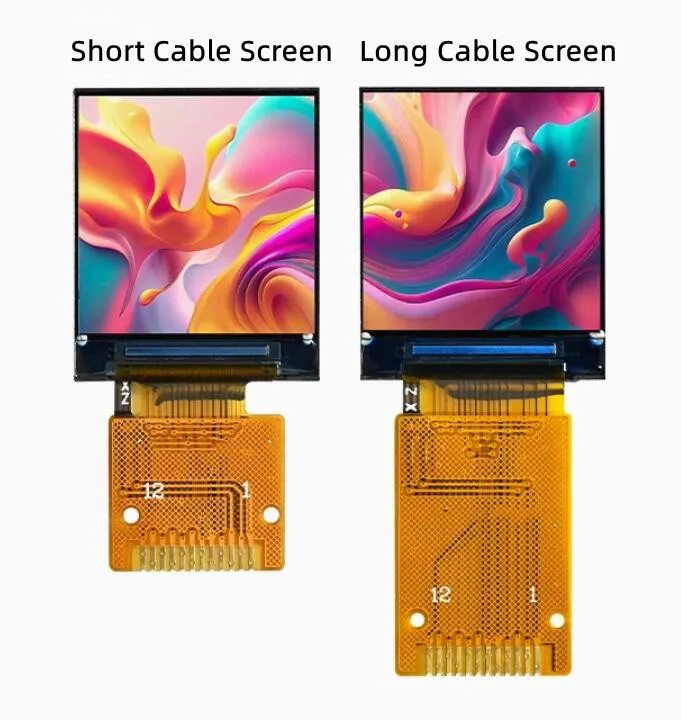 IPS 0.85인치 12PIN/8PIN TFT LCD 컬러 스크린 GC9107 드라이브 IC 128(RGB)*128 SPI 인터페이스