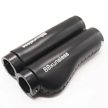 

Folding Bike Top Layer Leather Grip 2mm Thick Soft Lockable Black Bicycle Grip Meatball Mountain Bike Grip Bicycle Parts