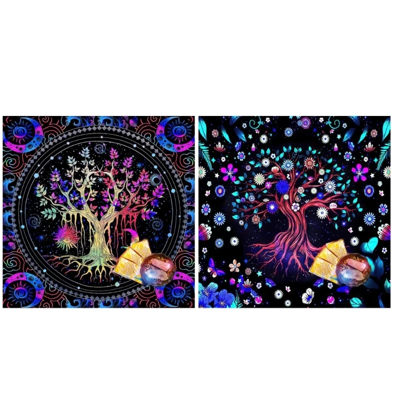 

Tarots Tablecloth Rune Divinations Table Cover Astrology Oracles Board Game Mat Square Pendulum Altar Table Cloth