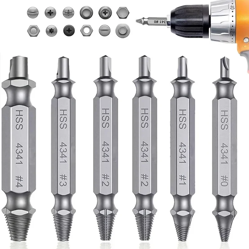HSS Damaged Screw Extractor Set 4