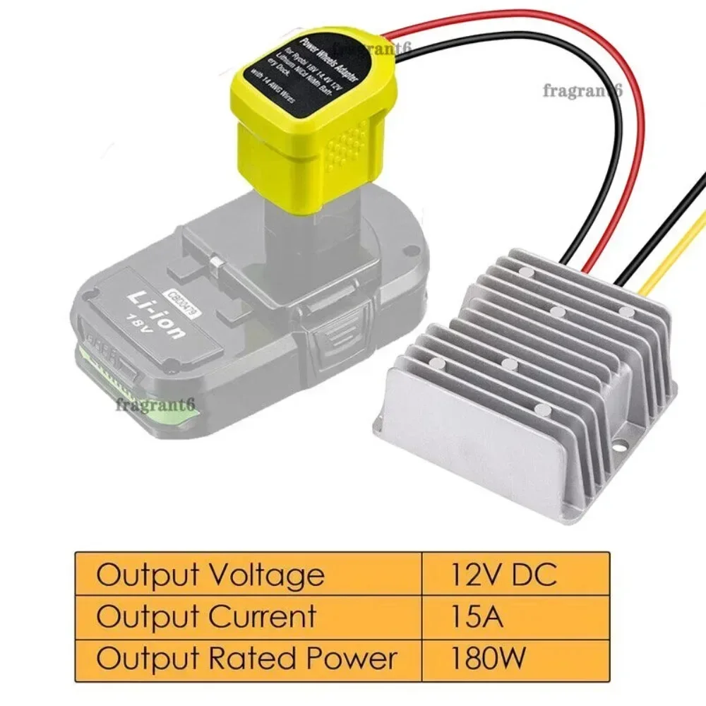 Converter DC 18V To DC 12V Step Down Aadpter for Ryobi 18V Li-ion Battery DIY Power Wheel Inverter Buck Boost Voltage Regulator