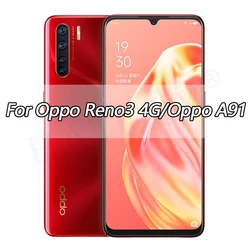 Premium Tempered Glass & Camera Screen Protector - 2 Camera Lens Film (Reno 4 SE)
