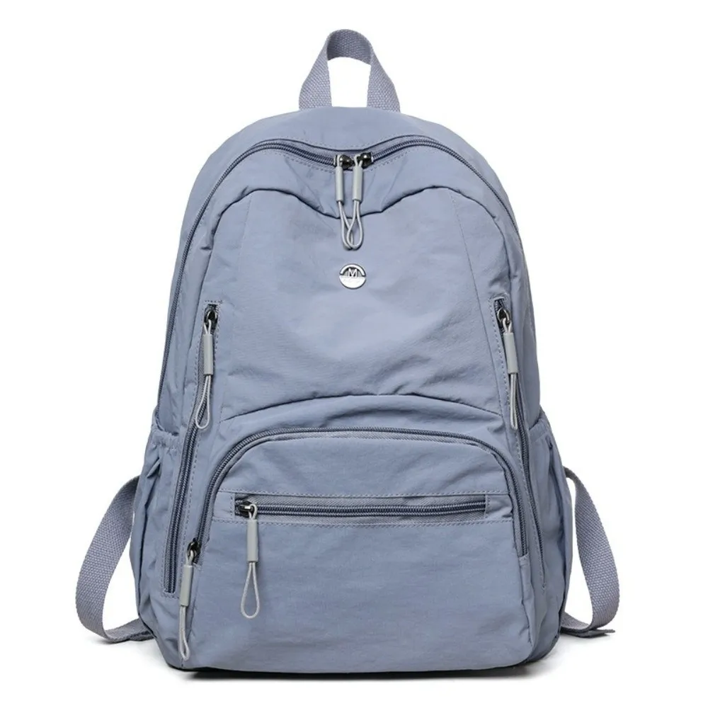 Zaino in nylon carino e capiente, leggero, resistente, impermeabile, con cinghie regolabili, zaino scolastico per uso quotidiano. - immagine 4