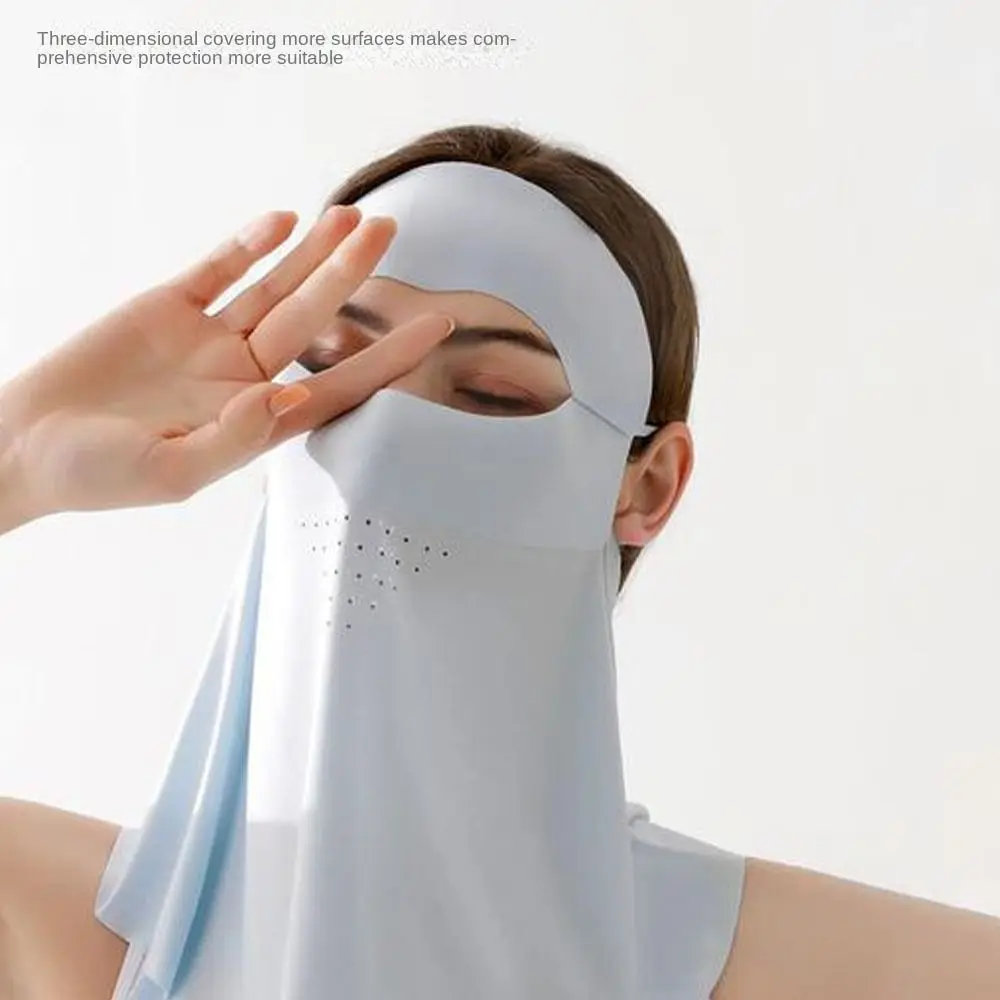 Sun Protection Mask Outdoor Sport Sunscreen Mask UV Protection Breathable Neck Gaiter Anti-UV Ice Silk