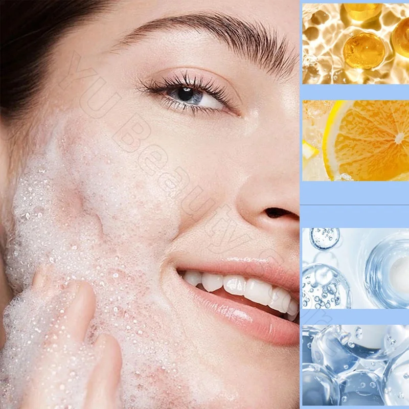 Facial Cleanser Facial Foam Cleanser Gentle Cleansing Pores Oil Control Blackhead Removal Whitening Moisturizing Korean Skin Care Products 80g