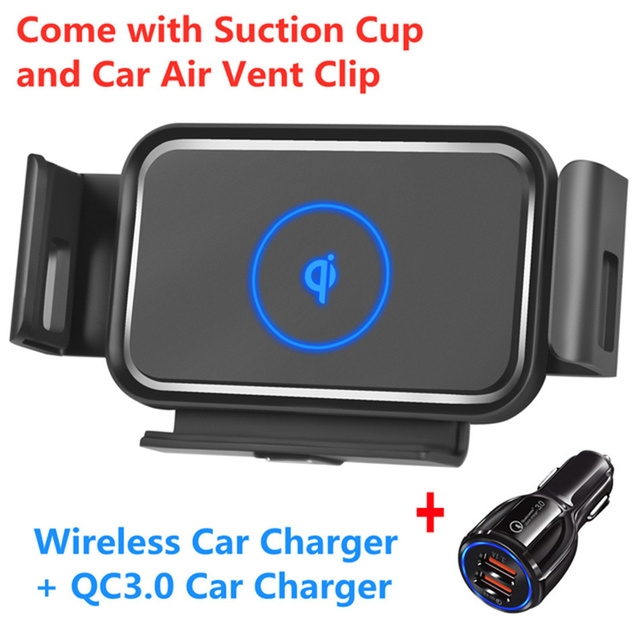 Wireless Charger 15W Auto Clamping Phone Mount Holder For XiaoMi Samsung Galaxy Fold Z Fold 2 3 iPhone 12 Max Huawei Mate X
