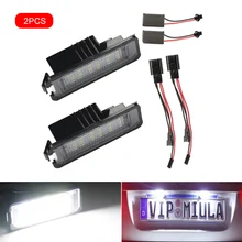 

NEW 2pcs 12V Car LED License Plate Light Working Lamp Replacement Car light for VW GOLF 4 5 6 7 6R Passat B6 Lupo Scirocco Polo