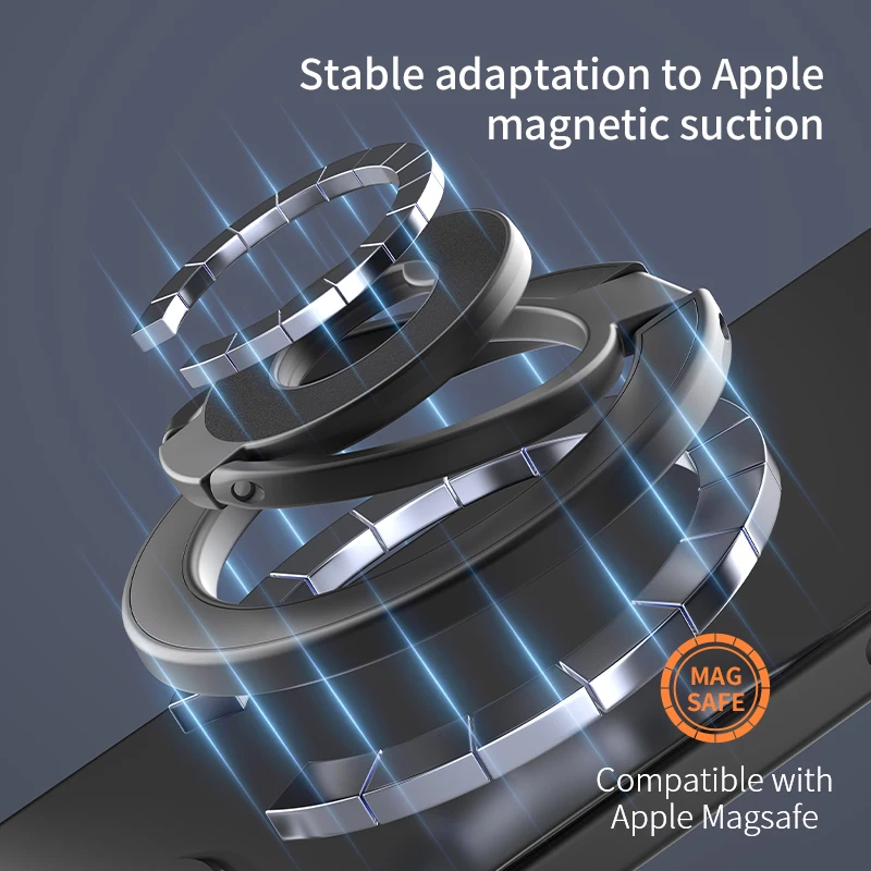 Magnetic Ring Phone Holder and Stand with Grip