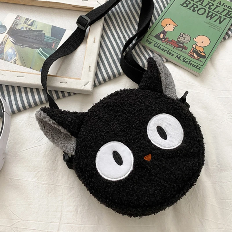 Kiki's Delivery Service JiJi Shoulder Bag Plush Black Bag Wallet
