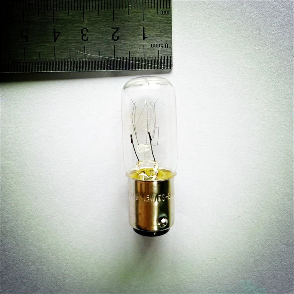 재봉틀 기기 교체 전구 15W/25W B15d 총검 E12/E14 230V/120V 2700K 백열등 따뜻한 흰색 희미한 6팩