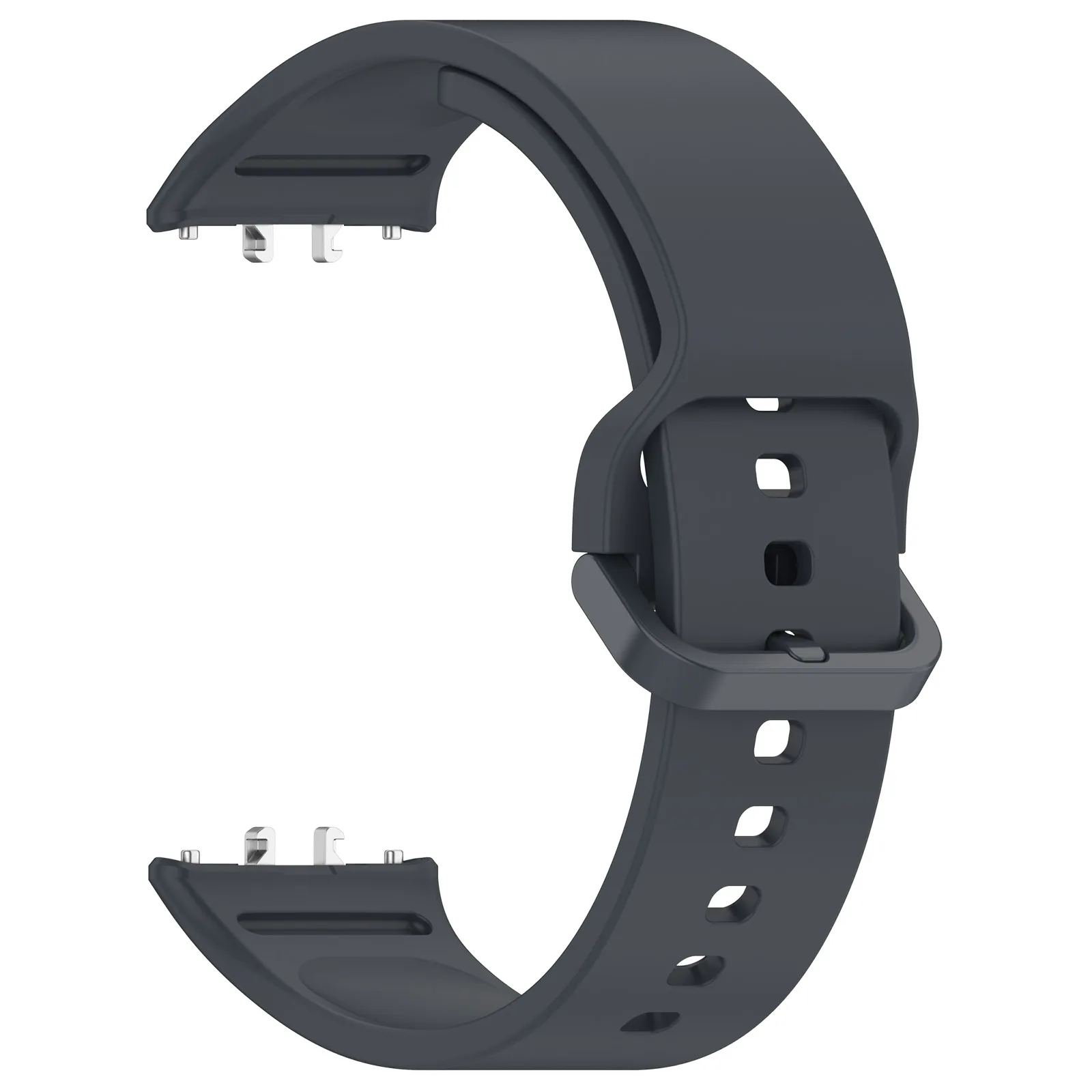 Durable Silicone Sport Watch Strap - Single Color Adjustable Wristband Accessory