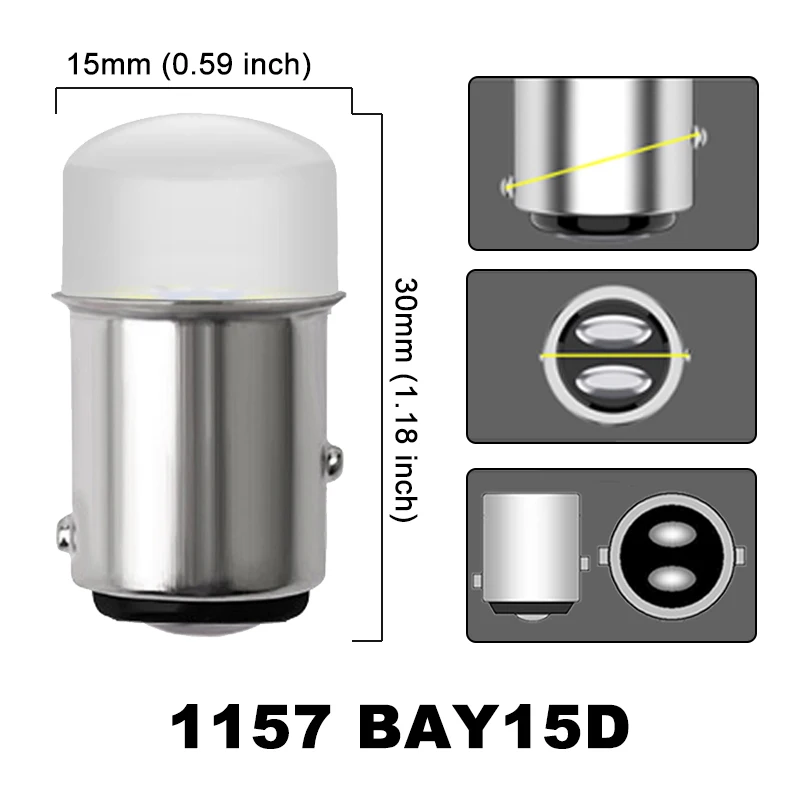 1157 ڵ  õ,  Ʈ ȭƮ    , P21W BA15S 1156 P21/5W BAY15D, 12V, 7000K, 9SMD, 4/10 