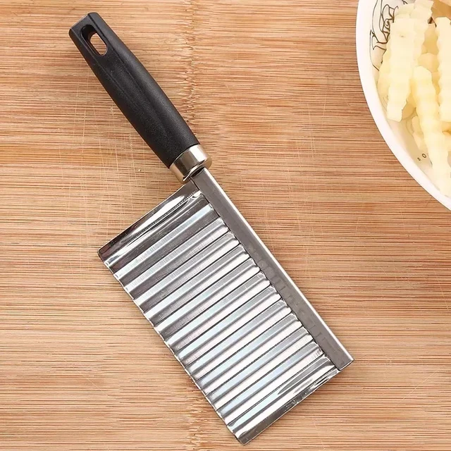 Potato Cutter Stainless Steel Wavy Knife Vegetable Fruit Potato Knife  Chopper French Fry Cutter Potato Slicer Kitchen Gadgets - AliExpress