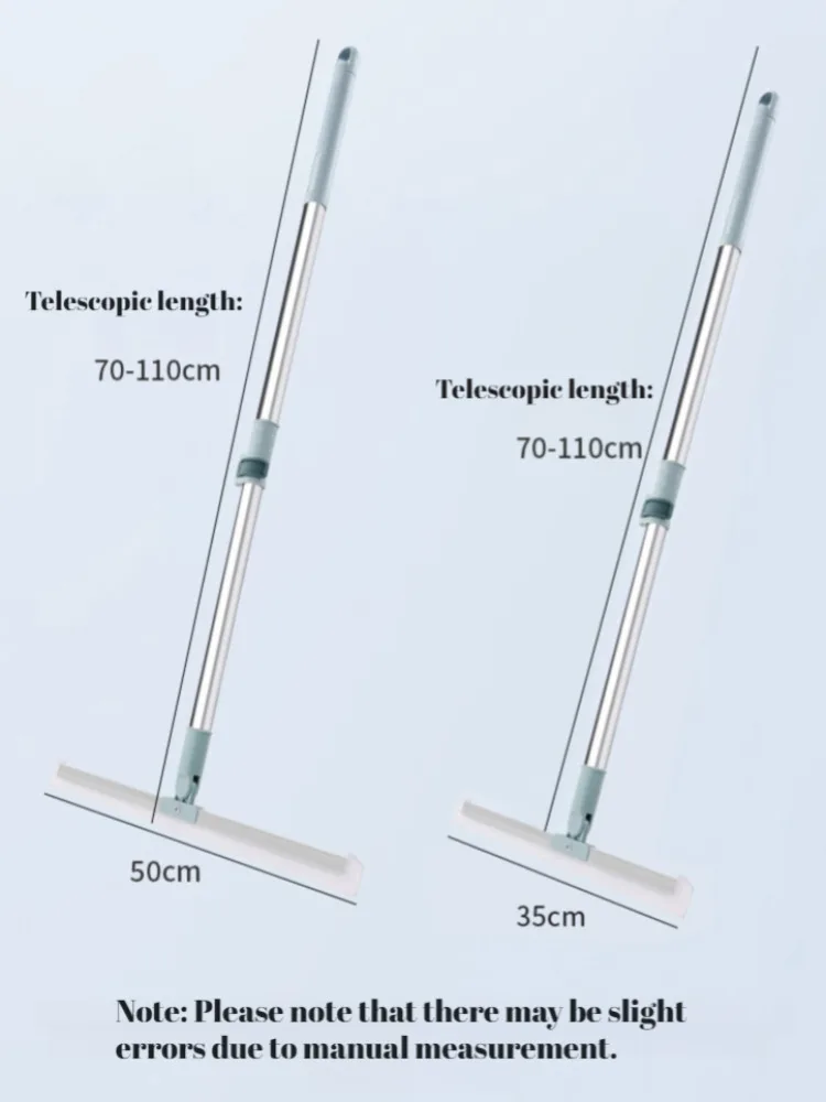 Silicone Cleaning Broom Dust-free Squeegee Wet and Dry Dual-use Floor Glass Scraper for Household Shower Rooms Bathroom Cleaning